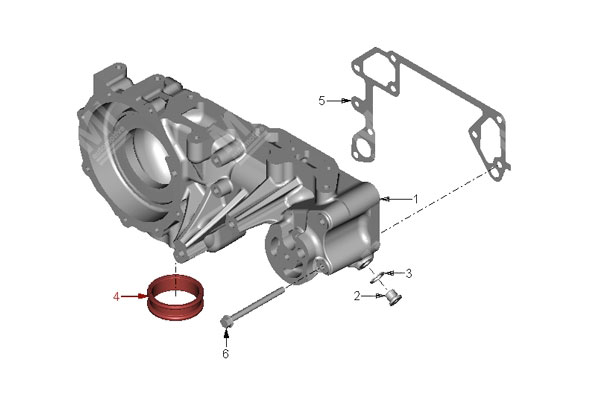 Connector Water Pump - Man - 51981820099 - Mi Nr: 361.037820