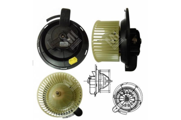 Interior Blower - Mercedes Axor,Atego - 0028302408, 8EW009157461 - Mi Nr: 361.066573