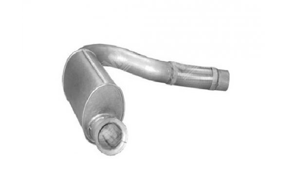 Pipe Muffler Front - Mercedes 1840,4140,3340 - 3754902619, 3754900319 - Mi Nr: 346.067090