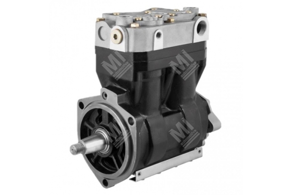 Twin Cylinder Compressor - Iveco - 41211340, 41211122, 99471919, 504293730, LK4936, 1189487, 1194415, 1194135, K001126, K001126000, 8699031050652, K022263N00, 8699031050935, 1194194, 1194410, 41211121, 41211339, 41211425, 50438843, 99471918, K022249N00, LP4857 - Mi Nr: 344.049384